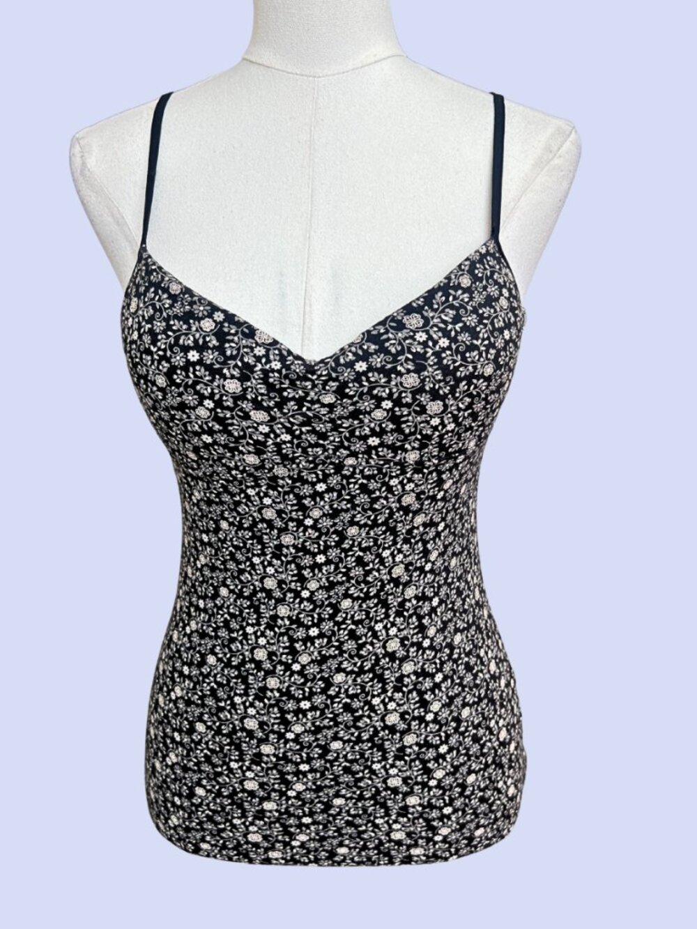 Vintage Y2K L.E.I. Ditsy Floral Ruched Cami